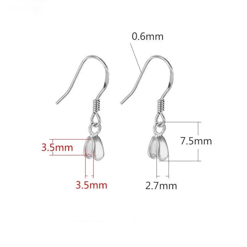 Aretes de Gancho Base para Armar