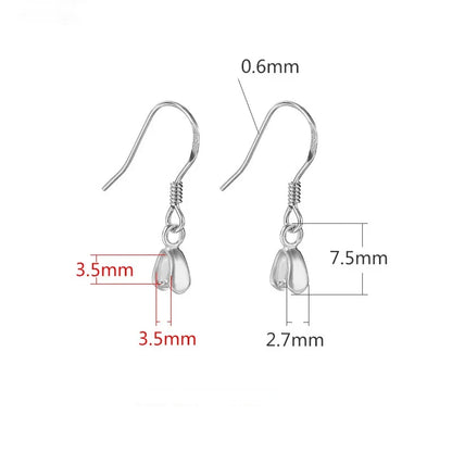 Aretes de Gancho Base para Armar
