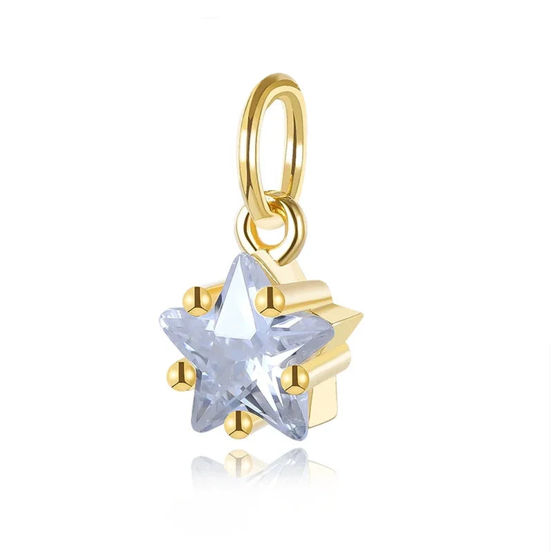 Dije Mini Estrella de 6 mm con Zirconia