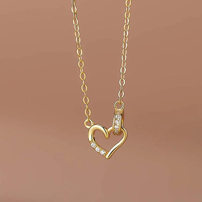 Collar Corazón con Zirconias