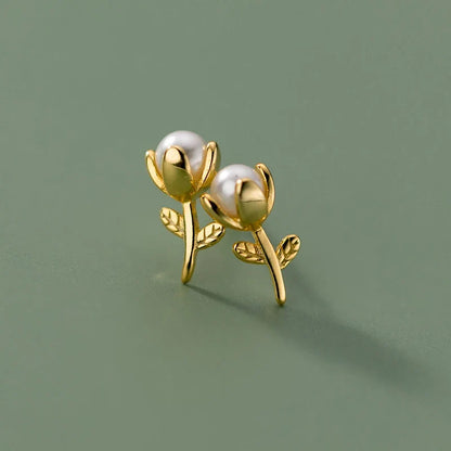 Aretes Flor de Perlas