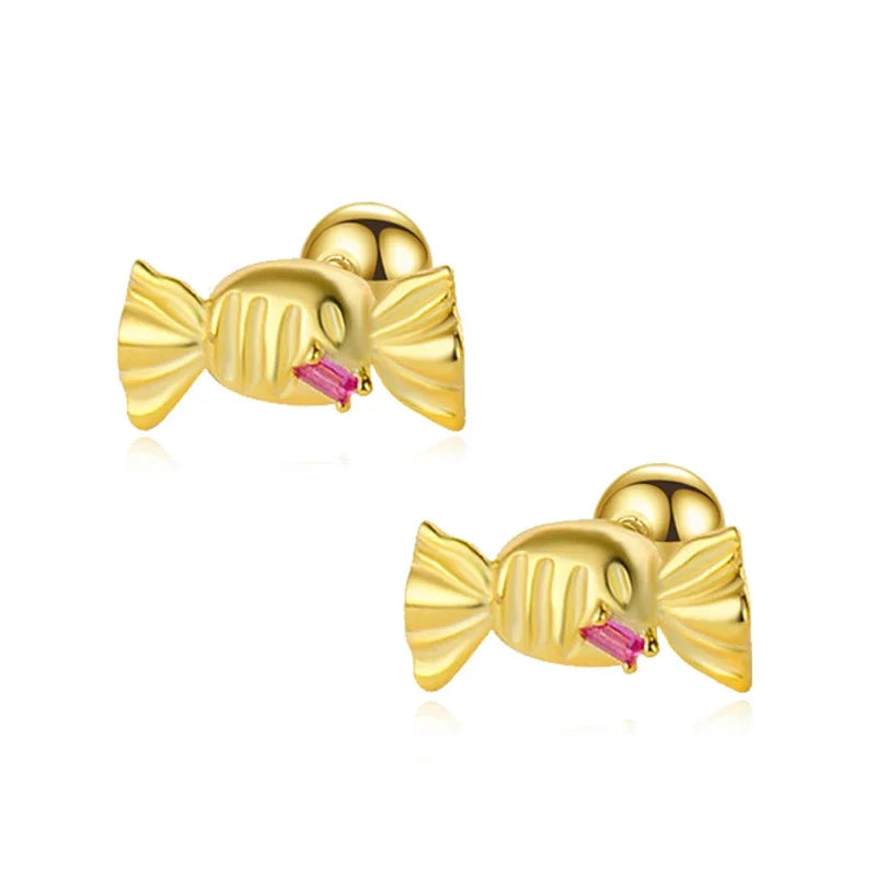 Aretes Caramelo con Zirconia