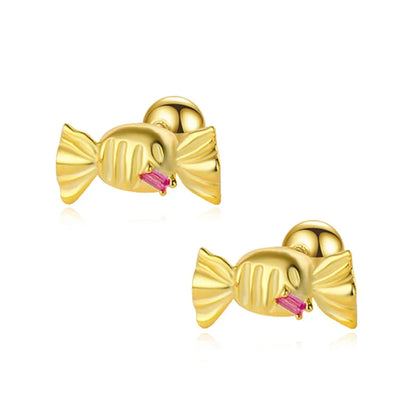 Aretes Caramelo con Zirconia