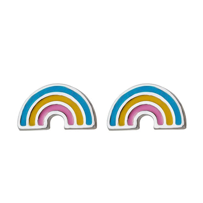 Aretes Asimétricos Unicornio y Arcoíris