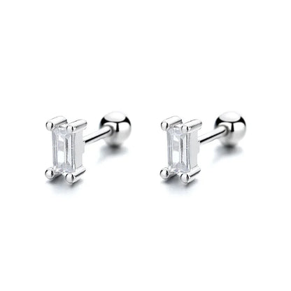 Aretes Mini Barrita con Cierre de Rosca