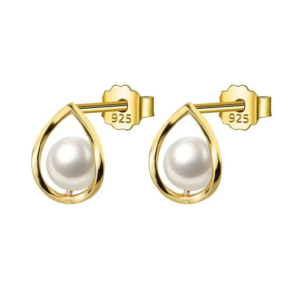 Aretes Perla en Gota