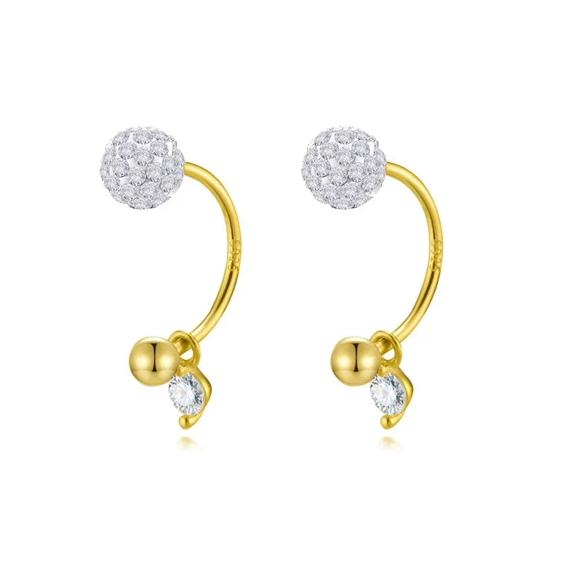 Aretes Esfera con Zirconias