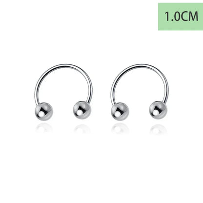 Aretes Bolitas Estilo Punk