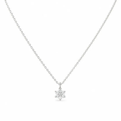 Collar Flor con Zirconias