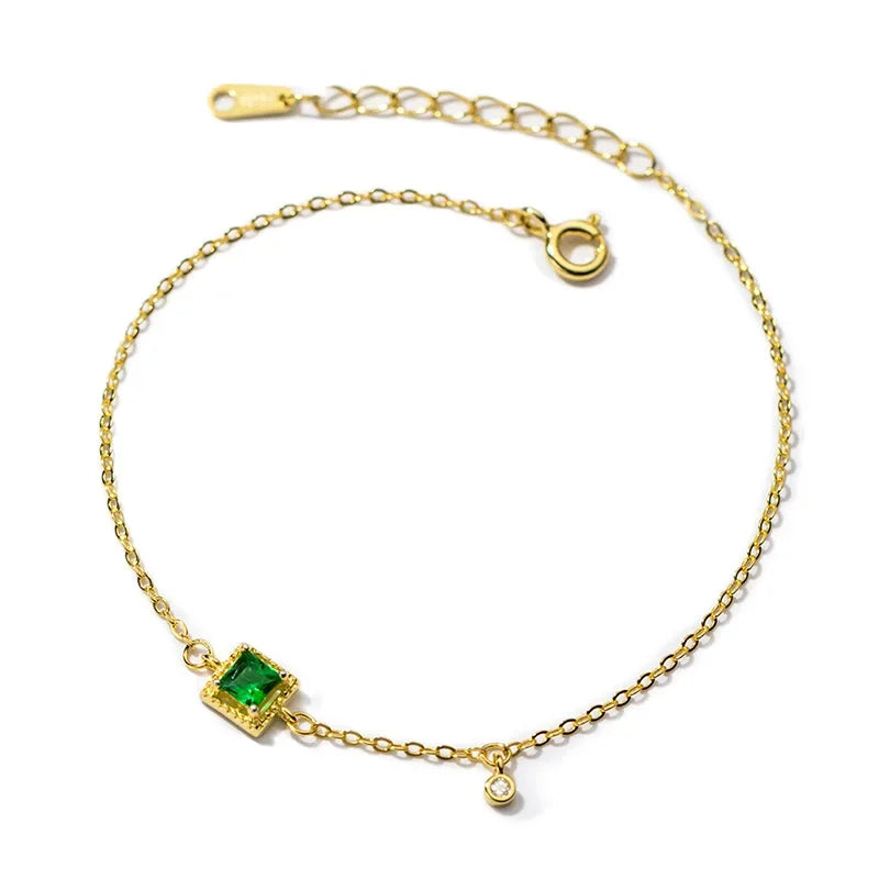 Pulsera con Zirconias Cuadradas