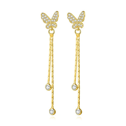 Aretes Mariposa Colgante