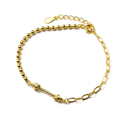 Pulsera de Bolitas Anudadas
