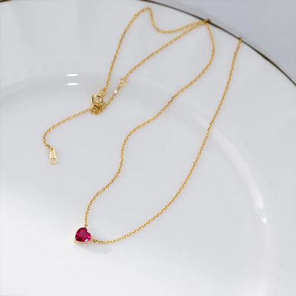 Collar Corazón de Zirconia