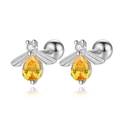 Aretes Abejita con Zirconias