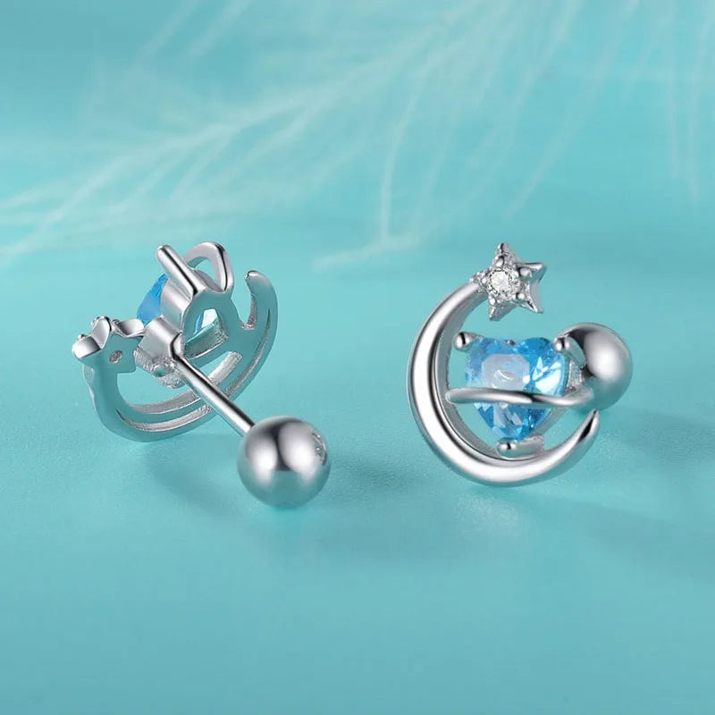 Aretes Luna Romántica