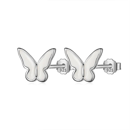 Aretes Mariposa Blanca