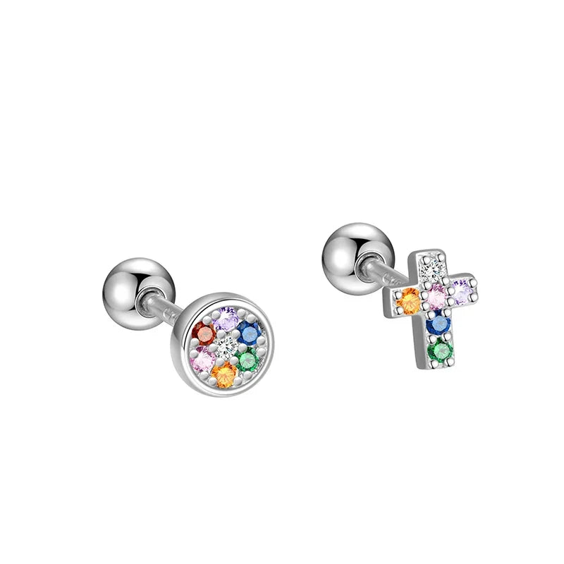 Aretes Cruz de Zirconias