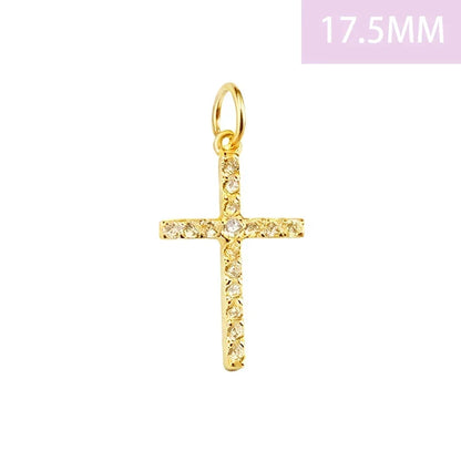 Dije Cruz con Zirconias en Dos Tamaños