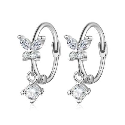 Arracadas Mariposa con Zirconias