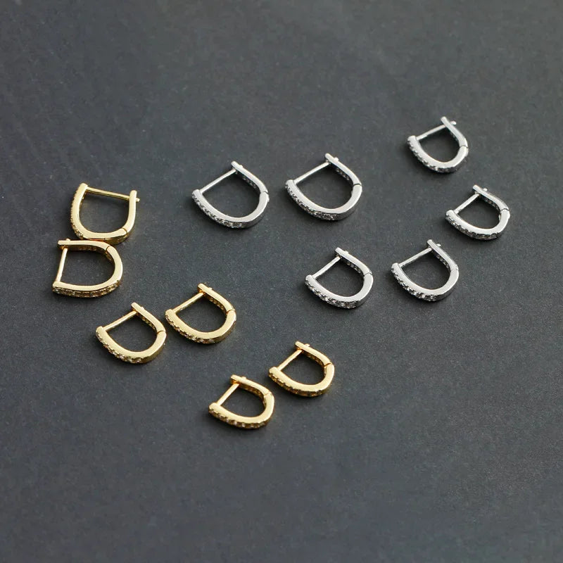 Arracadas Góticas Geométricas con Zirconias