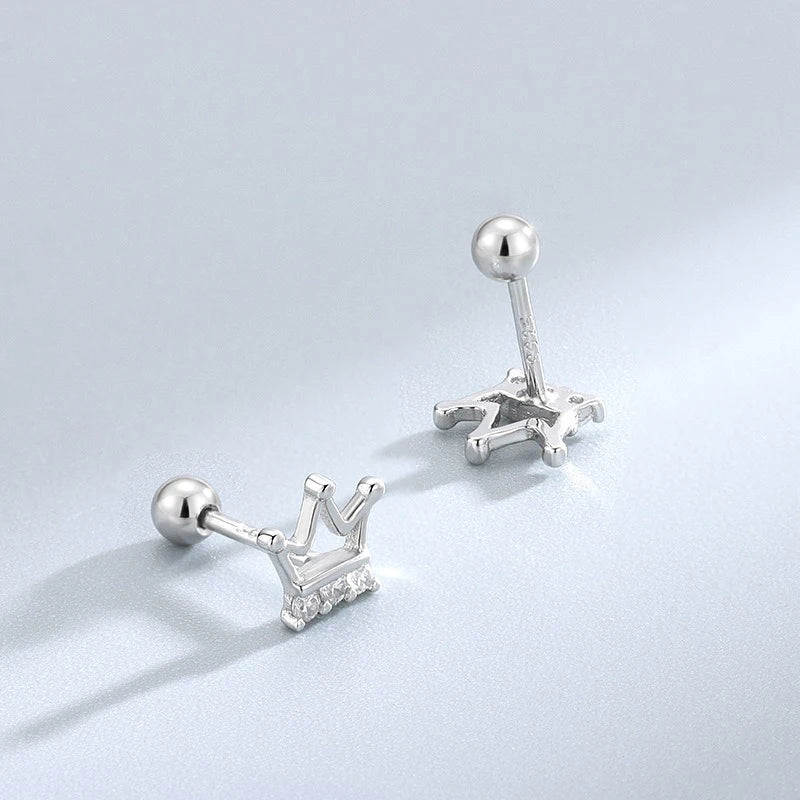 Aretes Corona Calada con Zirconias