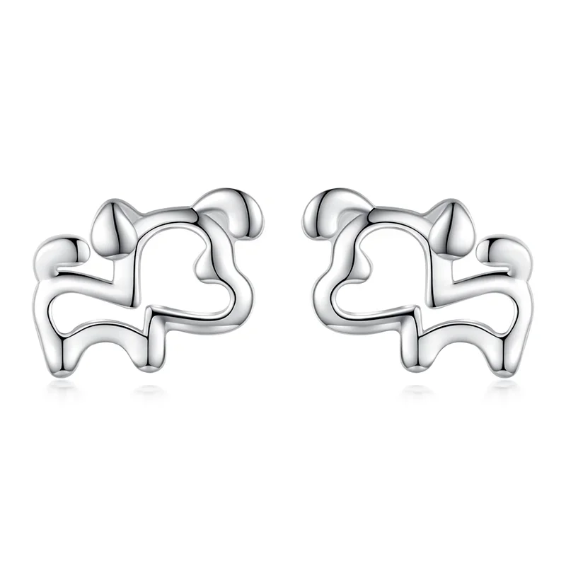 Aretes Mini Perrito Calado
