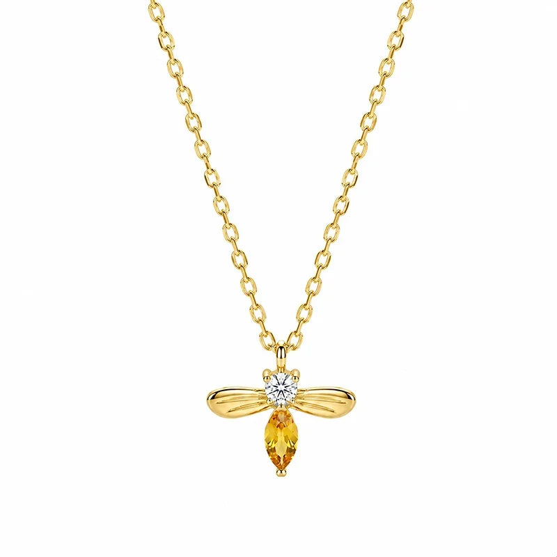 Collar Abejita con Zirconias