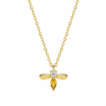 Collar Abejita con Zirconias
