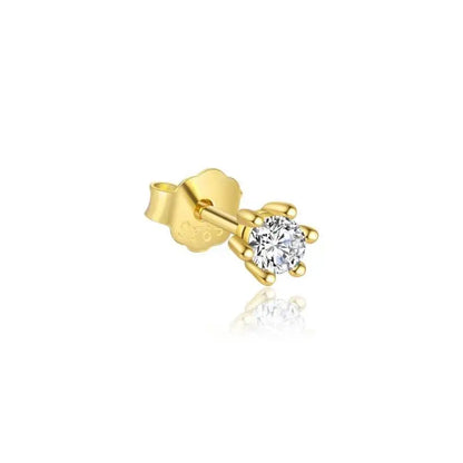 Arete Individual de Borla con Zirconias