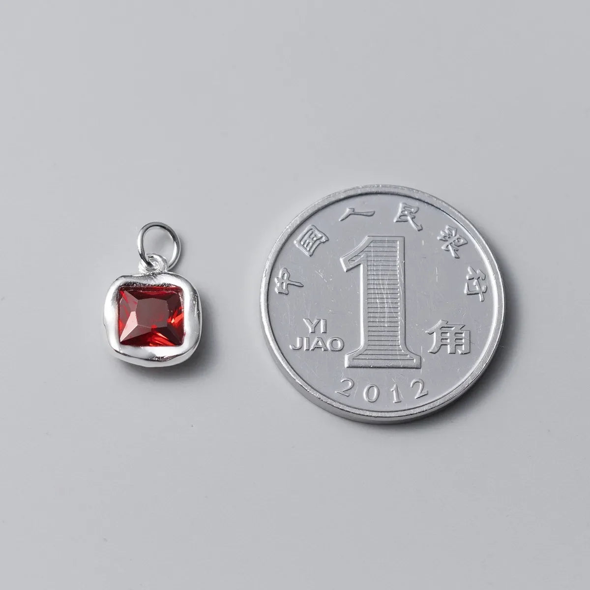 Dije Zirconia Cuadrada de Colores