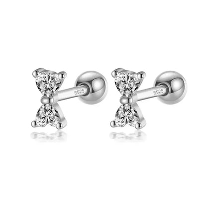 Aretes Moño con Zirconias