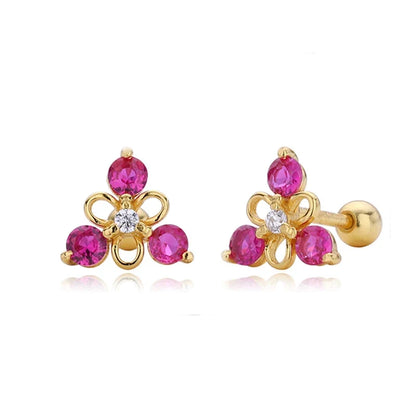 Aretes Triángulo con Zirconias