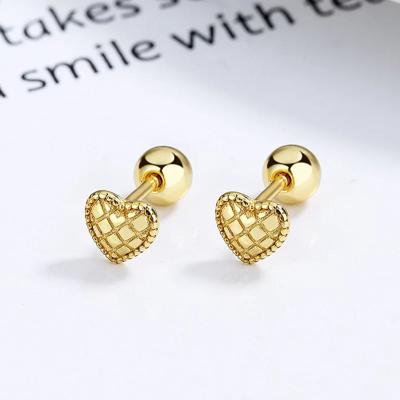 Aretes Corazón en Cuatro Estilos