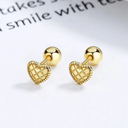 Aretes Corazón en Cuatro Estilos