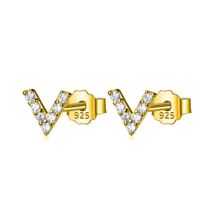 Aretes Letra V