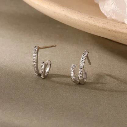 Aretes Círculo Clásico con Zirconias
