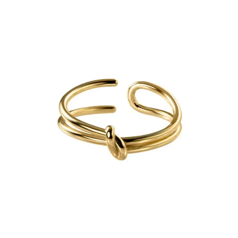 Anillo Doble Nudo Ajustable