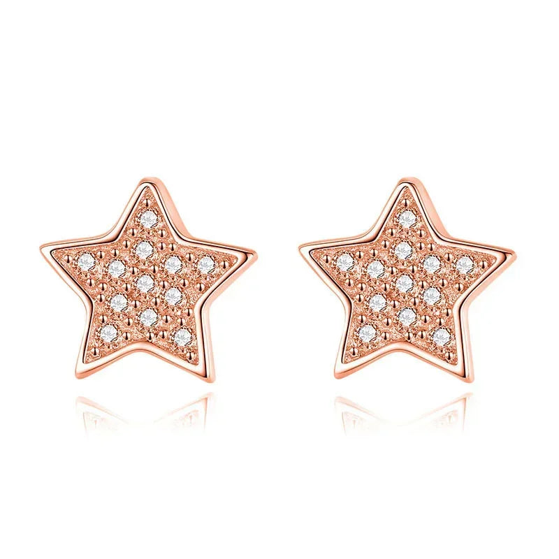 Aretes Estrella con Zirconias Deslumbrantes