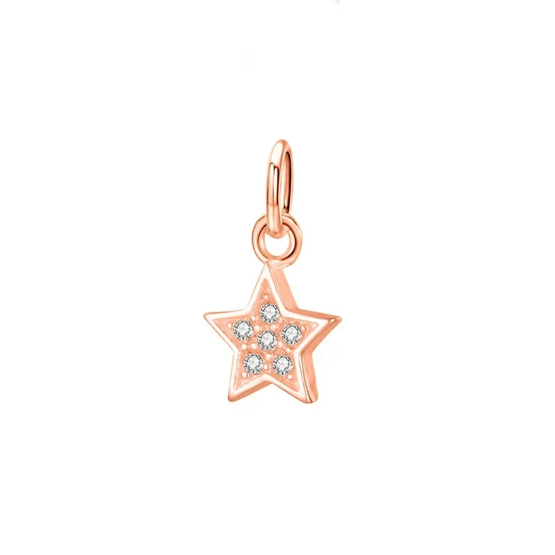 Dije Estrella Pavé en Tres Tonos