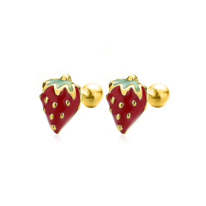Aretes Fresa Coqueta