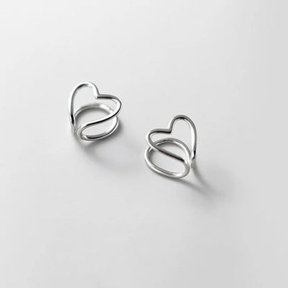Aretes de Clip Corazón