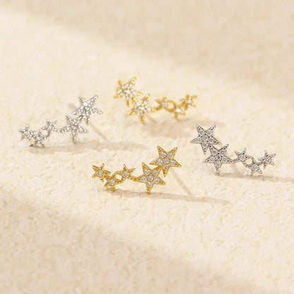 Aretes Estrella con Zirconias