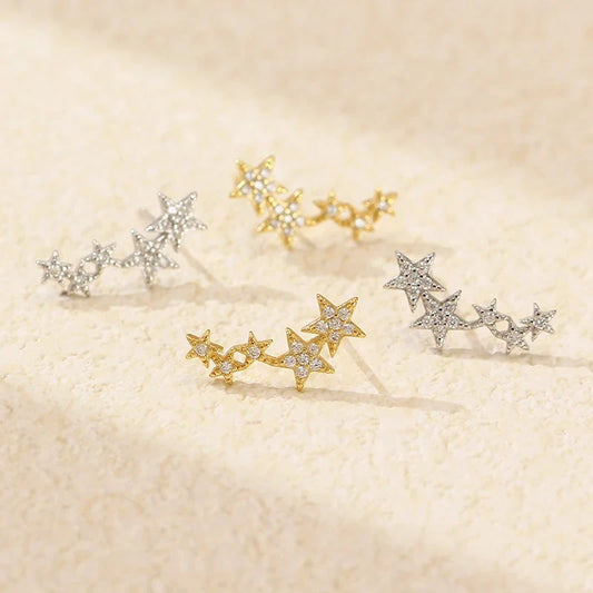Aretes Estrella con Zirconias