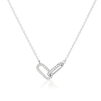 Collar Doble Aro con Zirconias