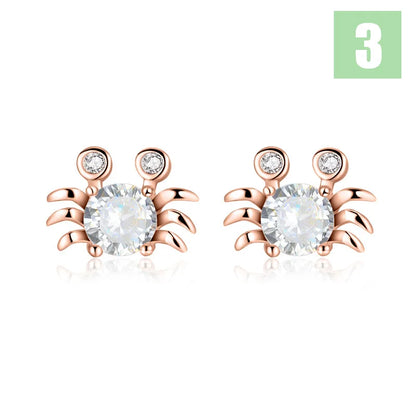 Aretes Cangrejo en Cuatro Estilos