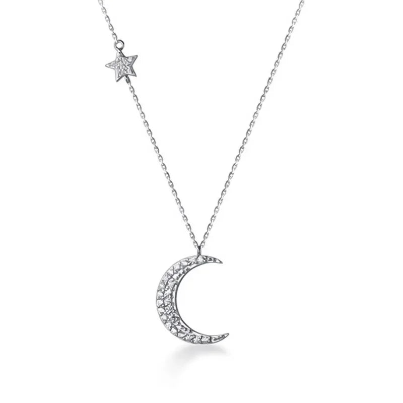 Collar Gargantilla Luna y Estrella