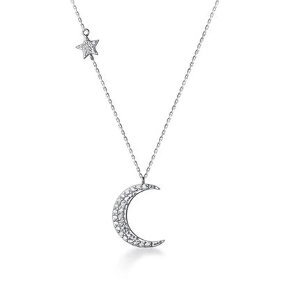 Collar Gargantilla Luna y Estrella