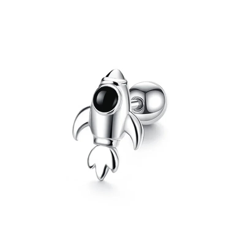 Aretes Astronauta y Cohete