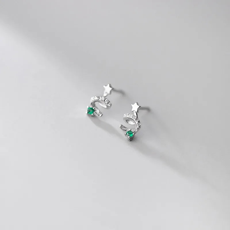 Aretes Árbol de Navidad Giratorio