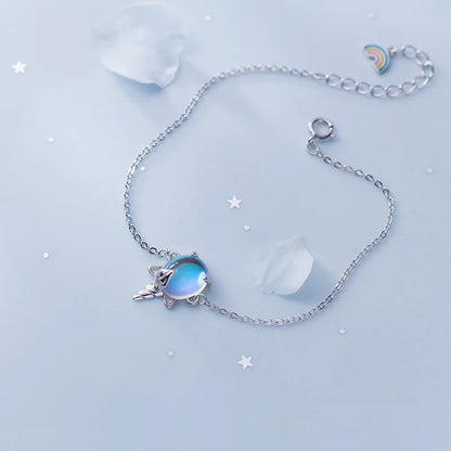 Pulsera Unicornio con Piedra Luna